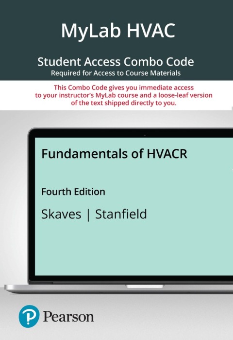 Cover image for book MyLab HVAC with Pearson eText Access Code for Fundamentals of HVACR