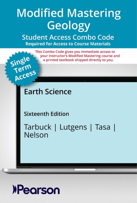 Cover image for book Mastering Geology with Pearson eText + Print Combo Access Code for Earth Science