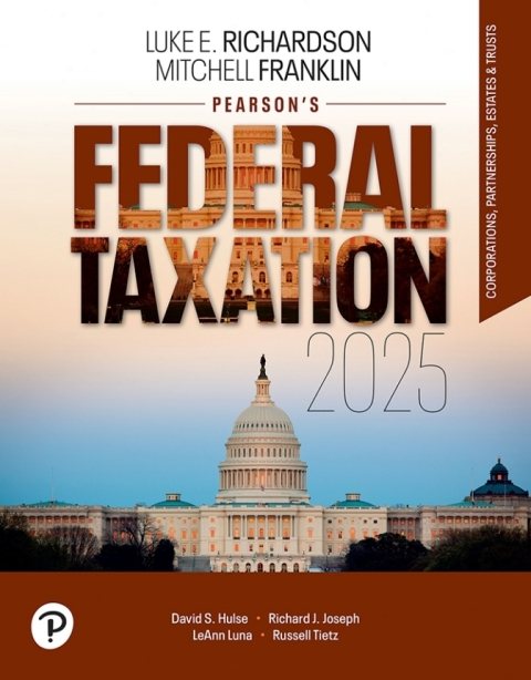 Cover image for book Pearson's Federal Taxation 2025 Corporations, Partnerships, Estates, & Trusts