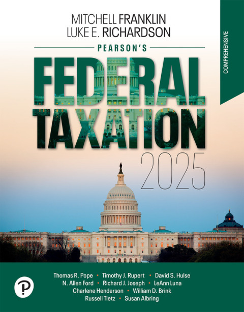 Cover image for book Pearson's Federal Taxation 2025 Comprehensive (Pearson+)