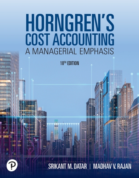 Cover image for book Horngren's Cost Accounting: A Managerial Emphasis