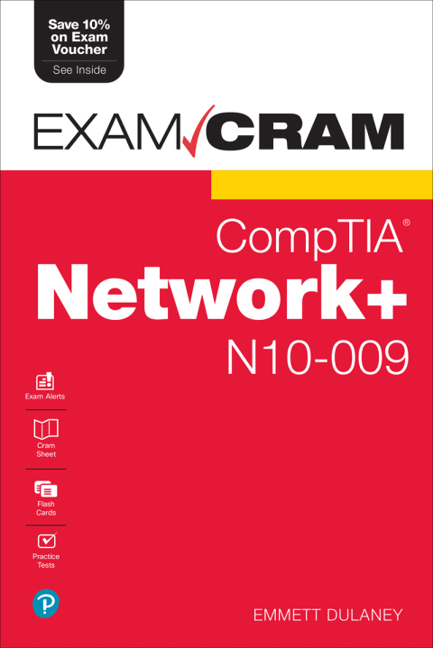 Cover image for book CompTIA Network+ N10-009 Exam Cram