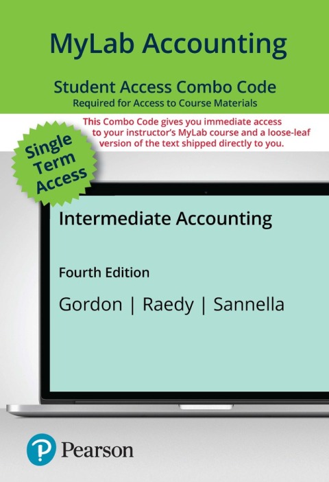 Cover image for book MyLab Accounting with Pearson eText + Print Combo Access Code for Intermediate Accounting
