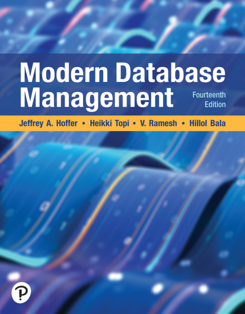 Cover image for book Modern Database Management (Pearson+)