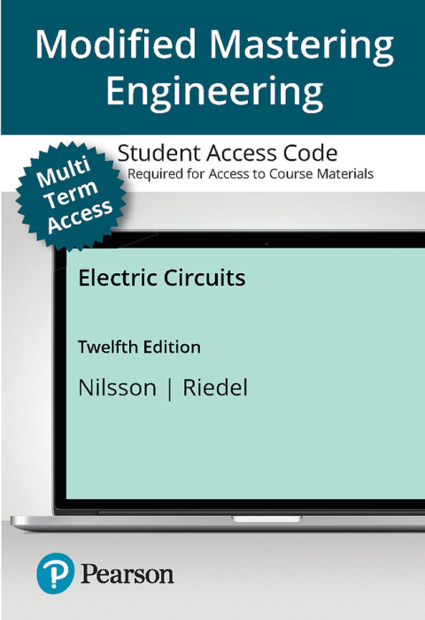 Cover image for book Mastering Engineering with Pearson eText Access Code (12 Months) for Electric Circuits
