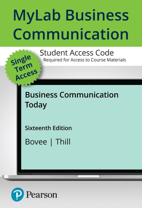 Cover image for book MyLab Business Communication with Pearson eText Access Code for Business Communication Today