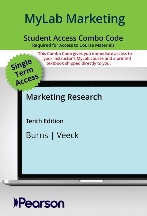 Cover image for book MyLab Marketing with Pearson eText + Print Combo Access Code for Marketing Research