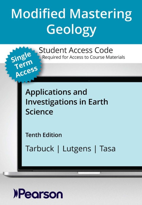 Cover image for book Mastering Geology with Pearson eText (up to 18-weeks) Access Code for Applications and Investigations in Earth Science