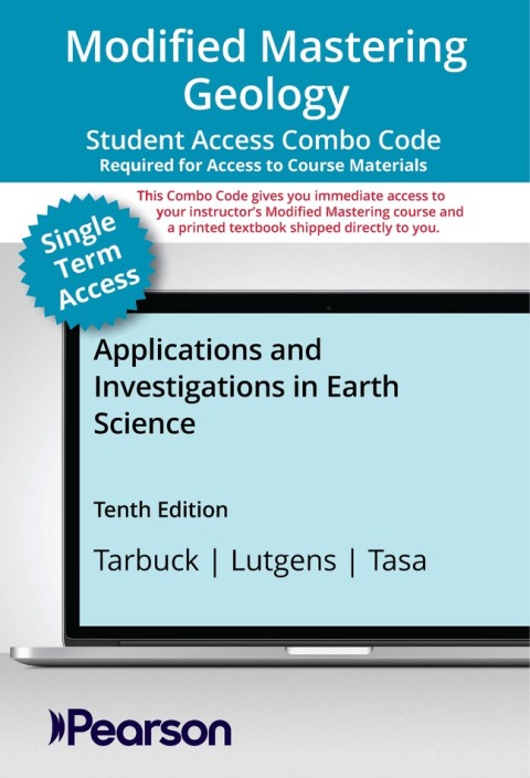 Cover image for book Mastering Geosciences/Geology with Pearson eText + Print Combo Access Code for Applications and Investigations in Earth Science