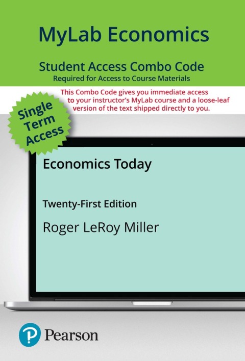 Cover image for book Economics Today MyLab ECONOMICS with Pearson eText + Print Combo Access Code