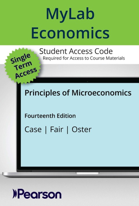 Cover image for book Principles of Microeconomics MyLab ECONOMICS with Pearson eText Access Code