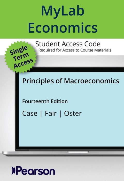 Cover image for book Principles of Macroeconomics MyLab ECONOMICS with Pearson eText Access Code