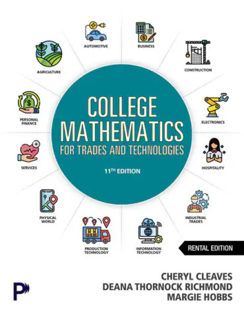 Cover image for book College Mathematics for Trades & Technologies (Pearson+)