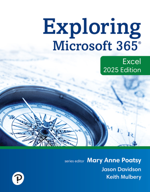 Cover image for book Exploring Microsoft 365: Excel 2025 (Pearson+)