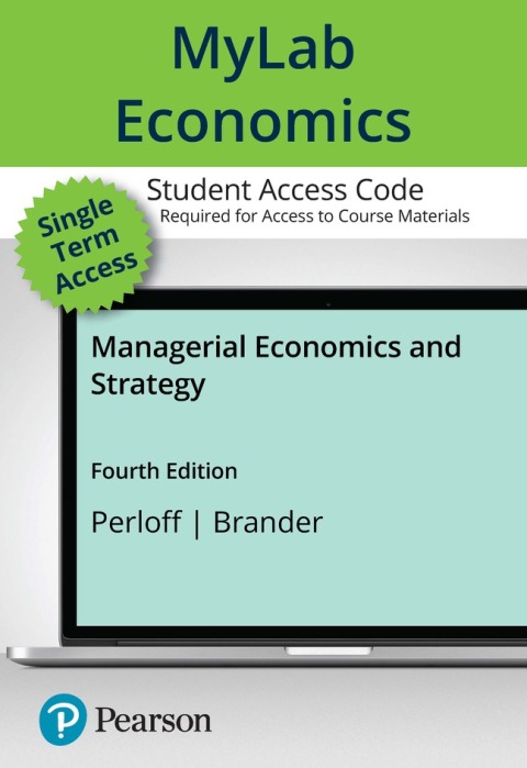 Cover image for book MyLab Economics with Pearson eText Access Code for Managerial Economics and Strategy