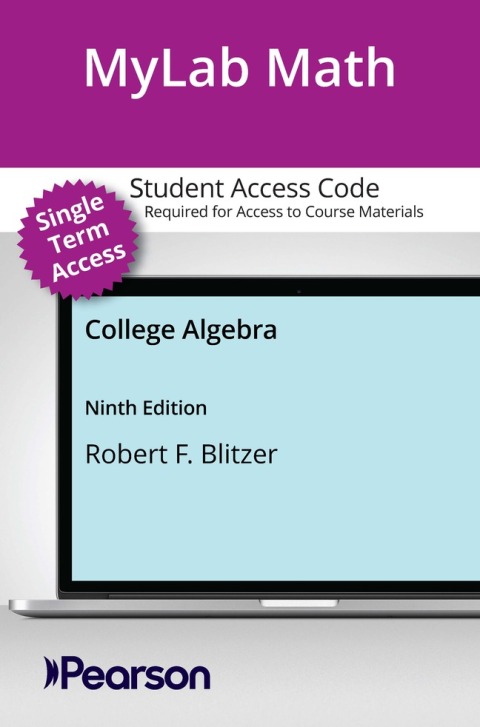 Cover image for book MyLab Math with Pearson eText (up to 18-weeks) Access Code for College Algebra