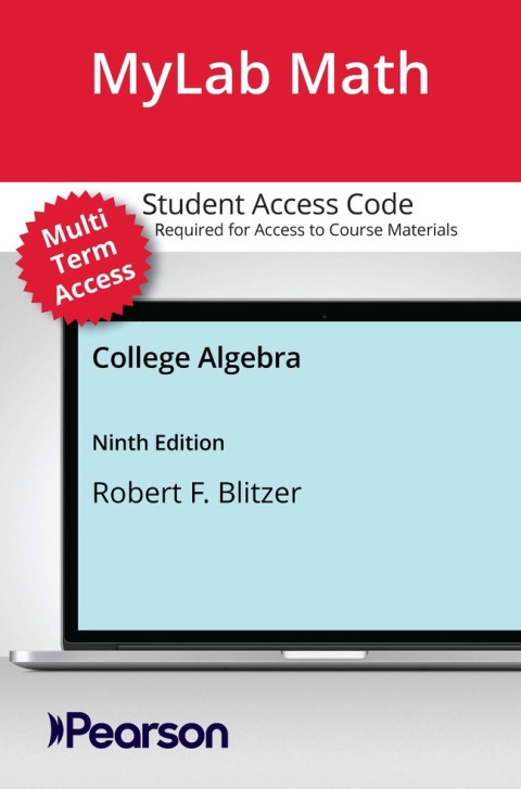 Cover image for book MyLab Math with Pearson eText (up to 24 months) Access Code for College Algebra