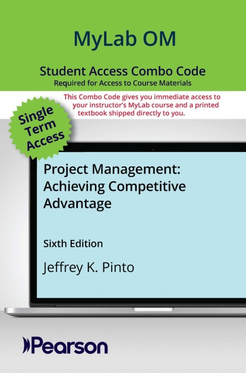 Cover image for book MyLab OM with Pearson eText + Print Combo Access Code for Project Management: Achieving Competitive Advantage