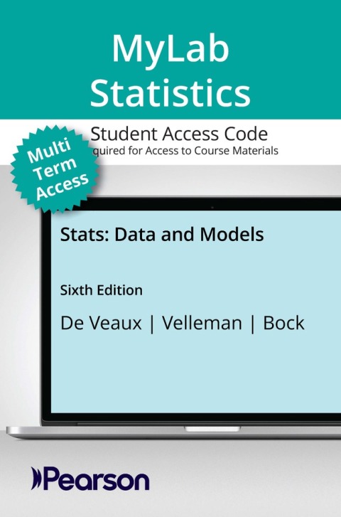 Cover image for book MyLab Stat with Pearson eText (up to 24 months) Access Code for Stats: Data and Models