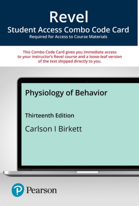 Cover image for book Revel + Print Combo Access Code for Physiology of Behavior