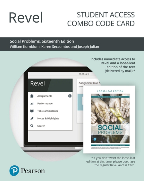 Cover image for book Revel + Print Combo Access Code for Social Problems