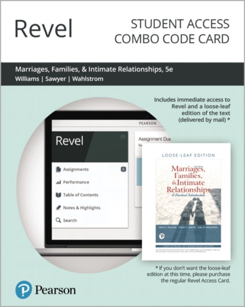 Cover image for book Revel + Print Combo Access Code for Marriages, Families, and Intimate Relationships