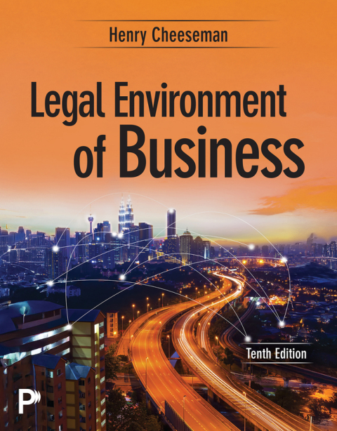 Cover image for book Legal Environment of Business (Pearson+)