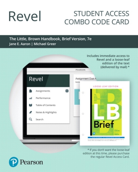 Cover image for book Revel + Print Combo Access Code for The Little, Brown Handbook, Brief Edition