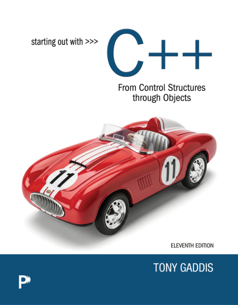 Cover image for book Starting Out with C++ from Control Structures through Objects (Pearson+)