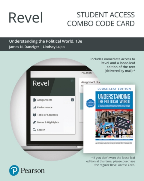 Cover image for book Revel + Print Combo Access Code for Understanding the Political World: A Comparative Introduction to Political Science
