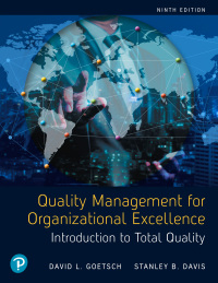 Cover image: Quality Management for Organizational Excellence 9th edition 9780135577325