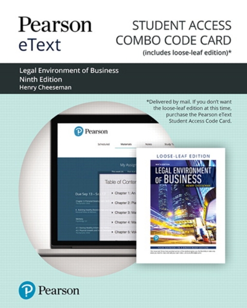 Cover image for book Legal Environment of Business
