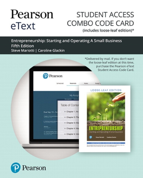 Cover image for book Entrepreneurship: Starting and Operating A Small Business