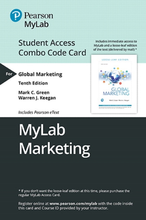 Cover image for book MyLab Marketing with Pearson eText + Print Combo Access Code for Global Marketing