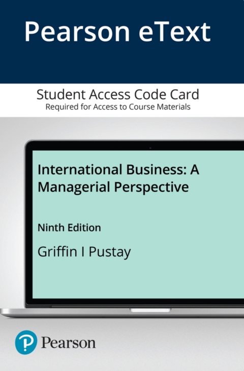 Cover image for book International Business: A Managerial Perspective