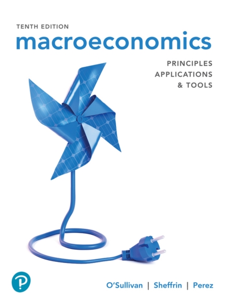 Cover image for book Macroeconomics: Principles, Applications, and Tools (Pearson+)