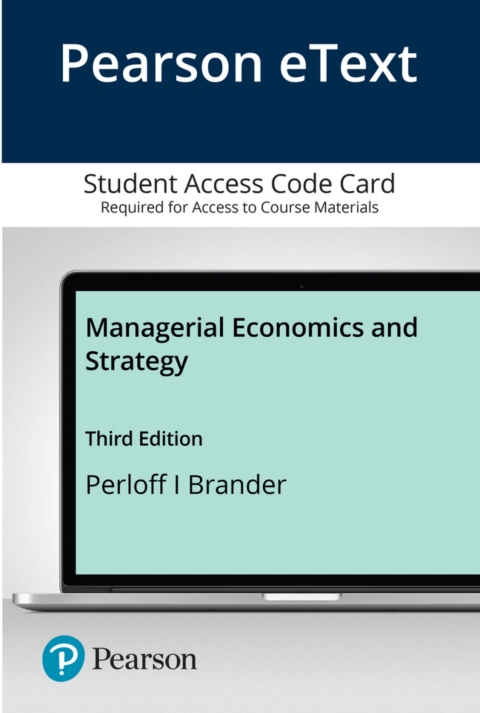 Cover image for book Managerial Economics and Strategy