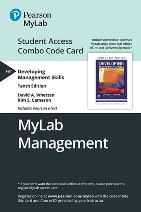 Cover image for book MyLab Management with Pearson eText + Print Combo Access Code for Developing Management Skills