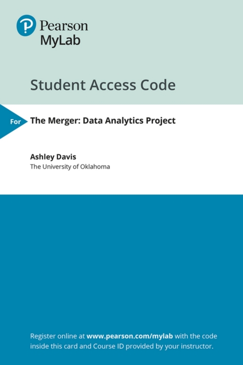 Cover image for book MyLab Accounting Access Code for The Merger: A Data Analytics Project