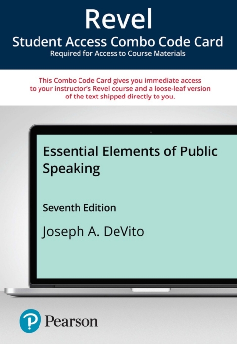 Cover image for book Revel + Print Combo Access Code for Essential Elements of Public Speaking