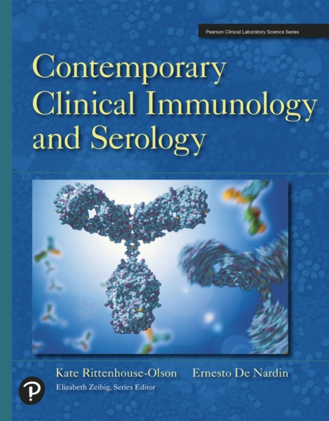 Cover image for book Contemporary Clinical Immunology and Serology (Pearson+)