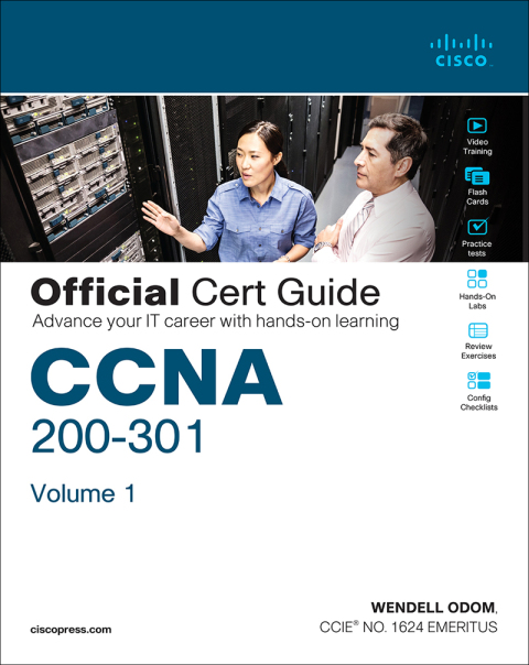 Cover image for book CCNA 200-301 Official Cert Guide, Volume 1
