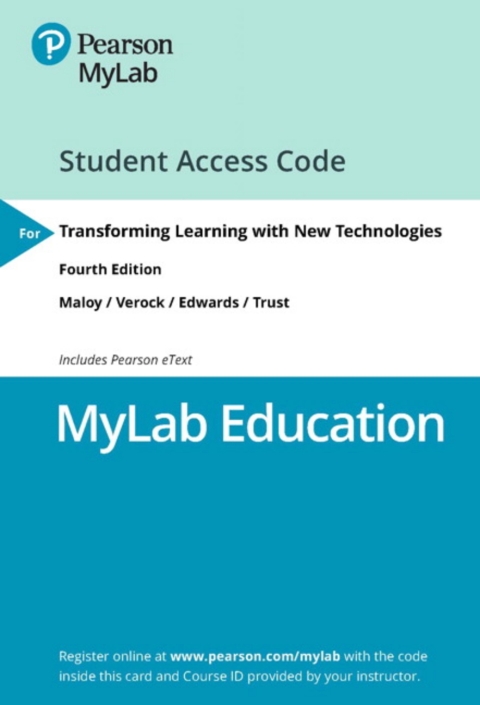 Cover image for book MyLab Education with Pearson eText Access Code for Transforming Learning with New Technologies