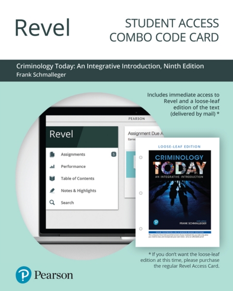 Cover image for book Revel + Print Combo Access Code for Criminology Today: An Integrative Introduction