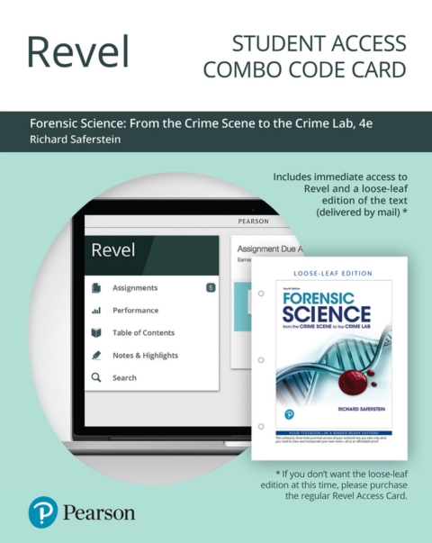 Cover image for book Revel + Print Combo Access Code for Forensic Science: From the Crime Scene to the Crime Lab
