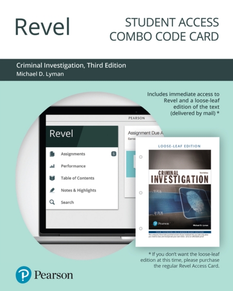Cover image for book Revel + Print Combo Access Code for Criminal Investigation (Justice Series)