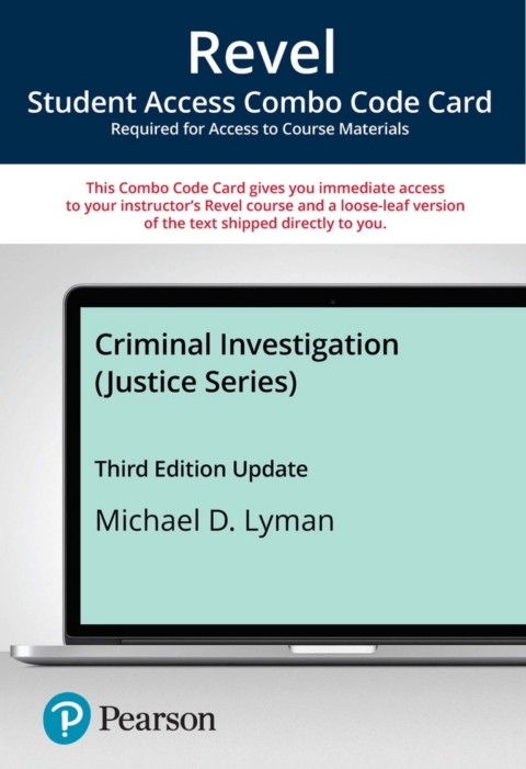 Cover image for book Revel + Print Combo Access Code for Criminal Investigation (Justice Series), Updated Edition