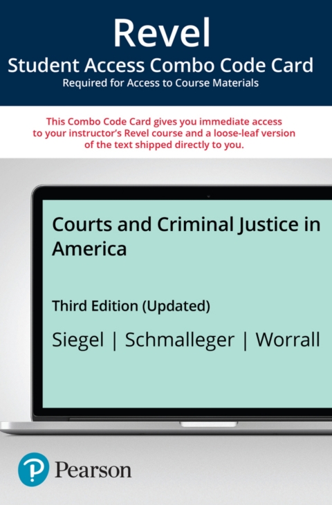 Cover image for book Revel + Print Combo Access Code for Courts and Criminal Justice in America, Updated Edition