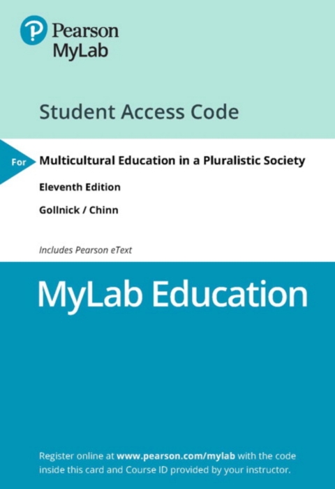 Cover image for book MyLab Education with Pearson eText Access Code for Multicultural Education in a Pluralistic Society
