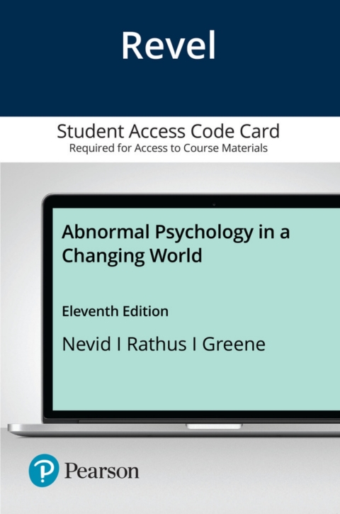 Cover image for book Revel Access Code for Abnormal Psychology in a Changing World